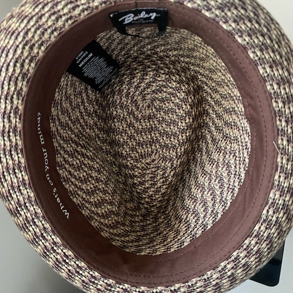 Bailey of Hollywood Men's Mannes Braided Fedora Trilby Hat - Picture 7 of 7